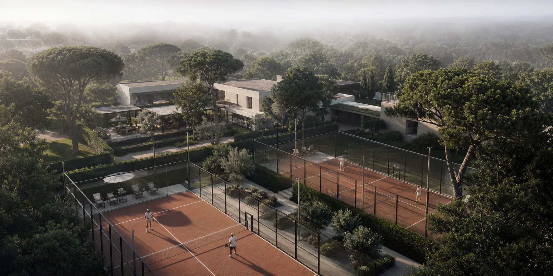 Private padel club grounds
